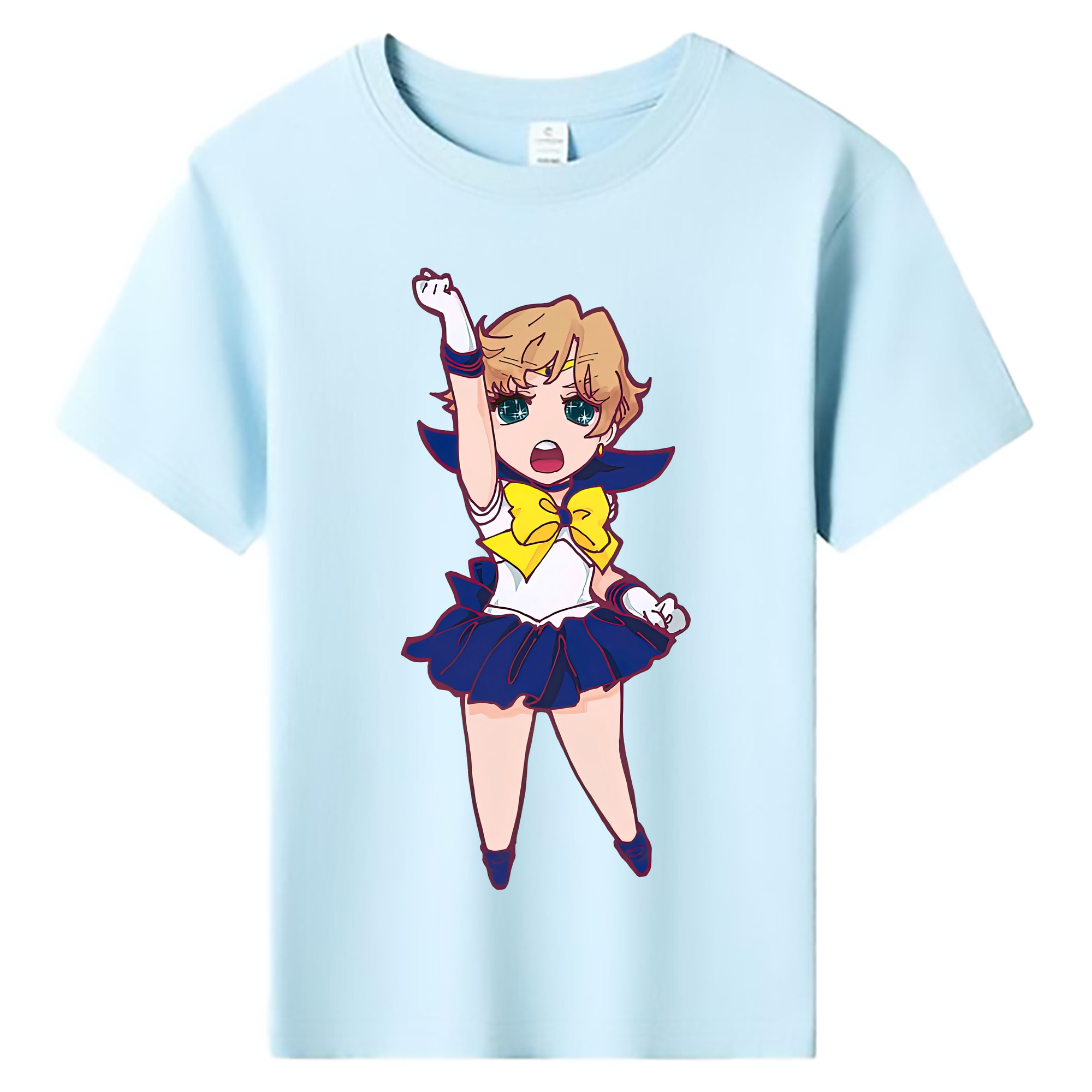 （画像用） 美少女戦士セーラームーン 天王はるか Sailor Moon Tenoh Haruka 綿100％キッズTシャツ（フロントプリント）